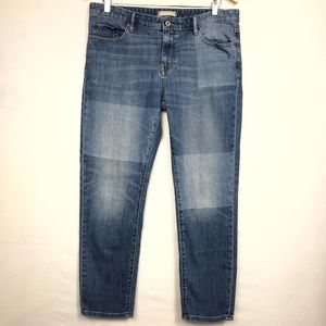 Uniqlo Jeans Slim Boyfriend Mid Rise Faded Dist.